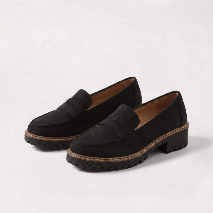 Nadia Cushioned Suede Loafers