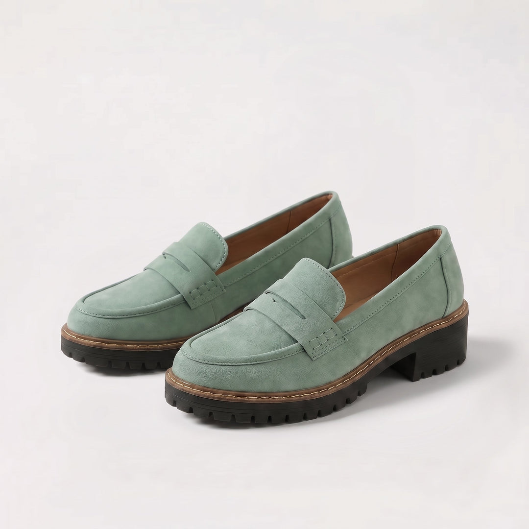 Nadia Cushioned Suede Loafers
