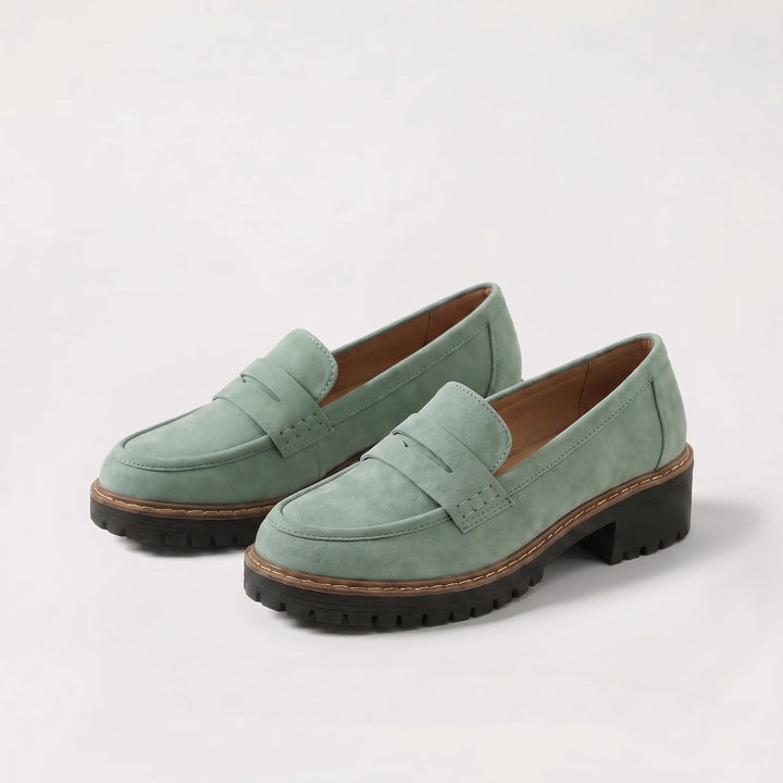Nadia Cushioned Suede Loafers