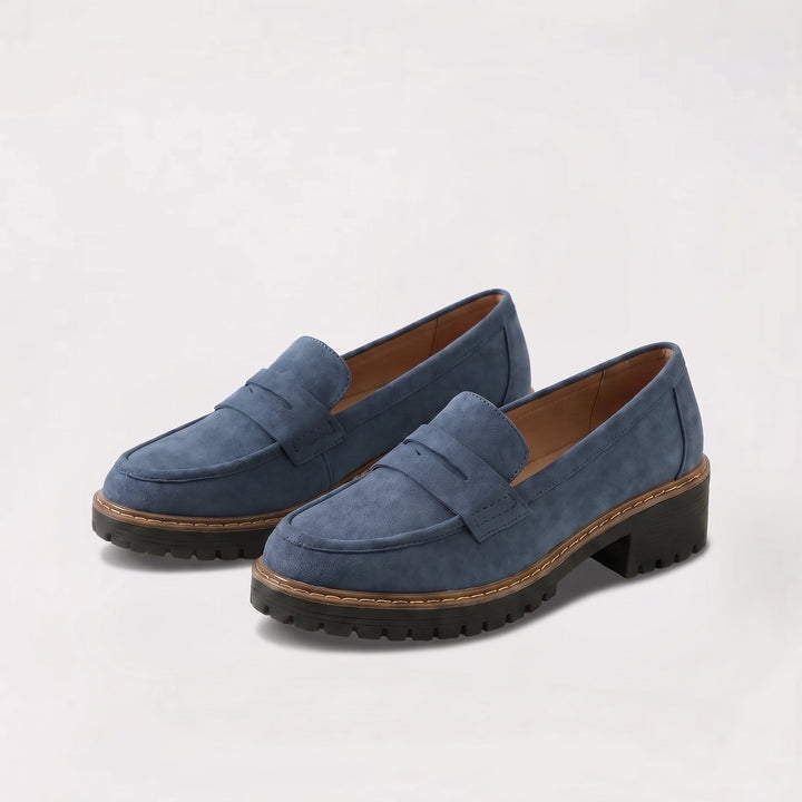 Nadia Cushioned Suede Loafers