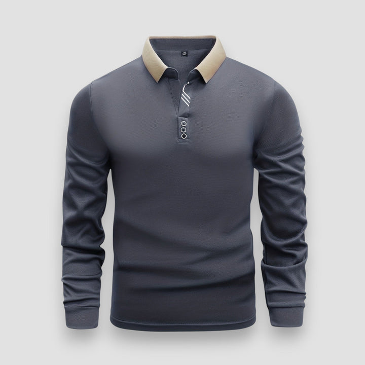 Garrett | Refined Long-Sleeve Polo