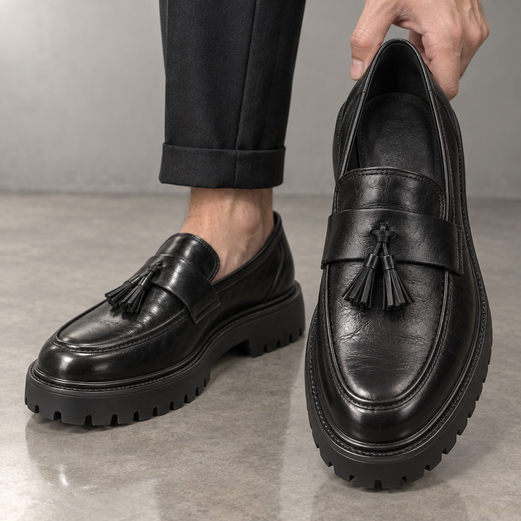 Traviso Leather Tassel Derby Shoes