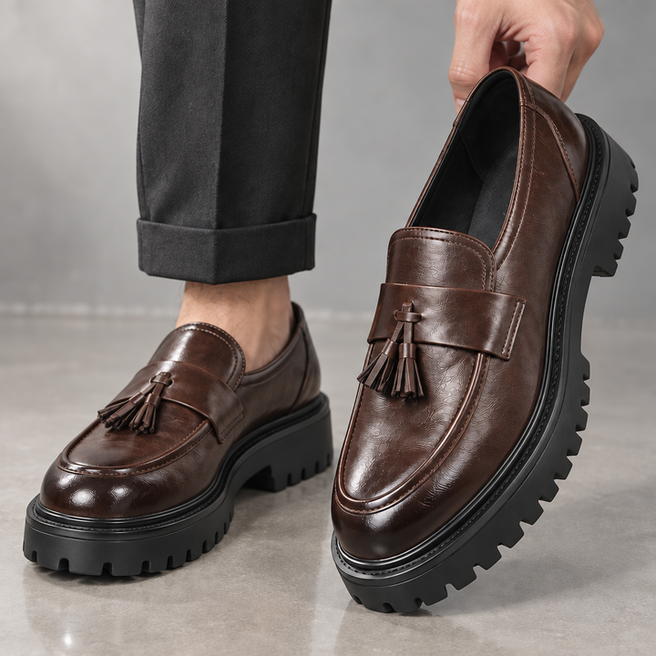 Traviso Leather Tassel Derby Shoes