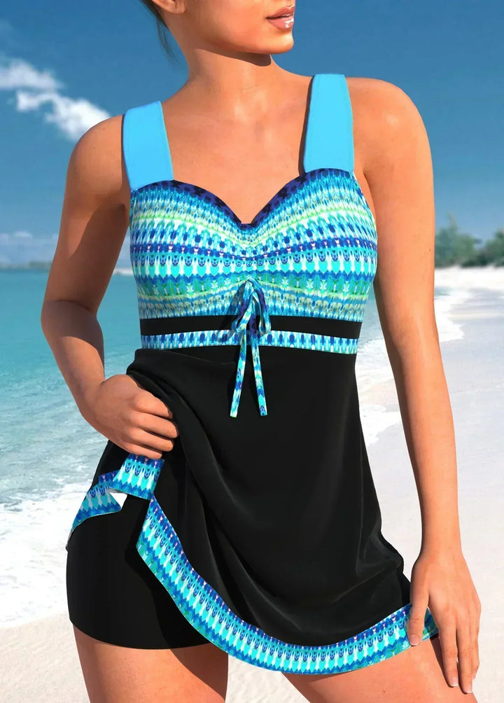 Marbella Skirted swimsuit that covers the tummy